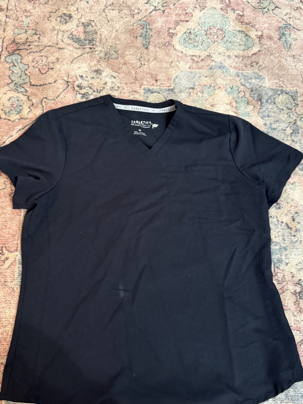 Black Fabletics scrubs set